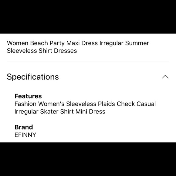 Efinny Checked Sleeveless Shirt Dress - Picture 4 of 4